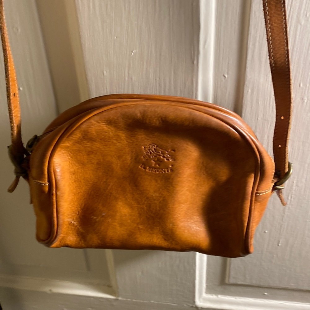 IL BISONTE leather crossbody bag from ITALY